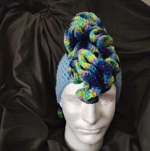 Colorful Crochet Mohawk Hat